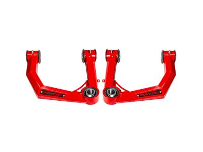 Toytec Boxed Uni-Ball Front Upper Control Arms for 0 to 4-Inch Lift; Black (03-24 4WD 4Runner)