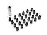 Black Acorn Spline Lug Nuts for Aftermarket Wheels; M12x1.5; Set of 24 (03-24 4Runner)