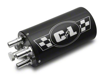 C&L Gen 2 Monster Oil Catch Can; Black (Universal; Some Adaptation May Be Required)