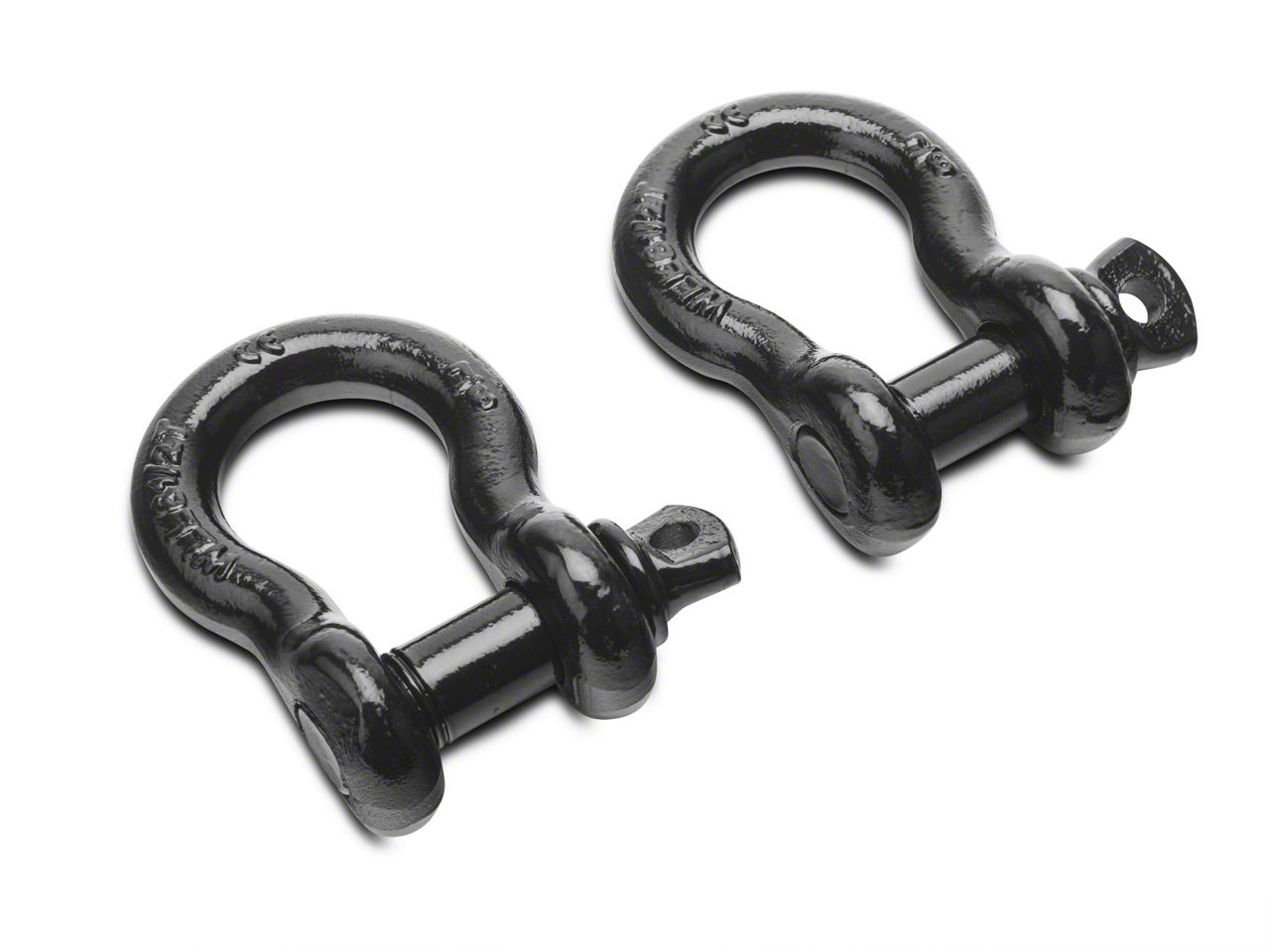 RedRock Toyota 4-Runner 7/8-Inch 13,500 lb. D-Ring Shackles; Black ...