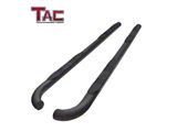 3-Inch Round Side Step Bars; Textured Black (10-24 4Runner, Excluding Limited, Nightshade, TRD Sport & 10-13 SR5)