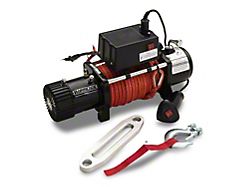 Barricade 10,000 lb. Winch with Synthetic Rope (Universal; Some Adaptation May Be Required)