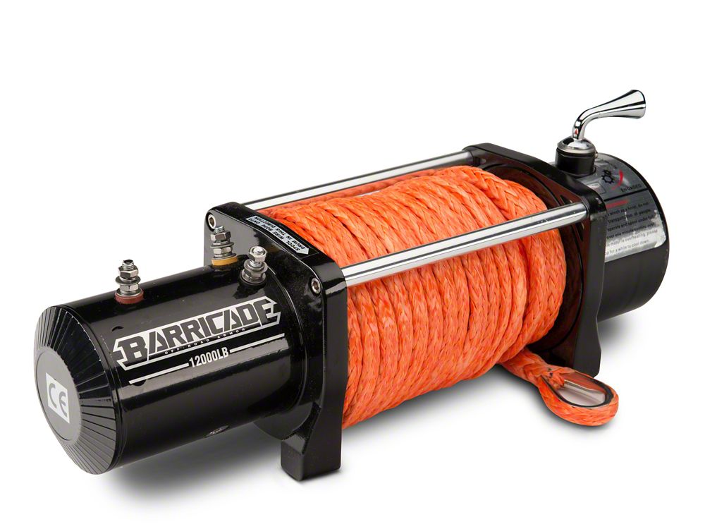 Barricade 9,500 lb. Winch with Synthetic Rope (Universal; Some