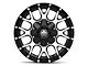Mayhem Wheels Warrior Black Machined 6-Lug Wheel; 17x9; -12mm Offset (10-24 4Runner)