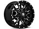Mayhem Wheels Warrior Black Milled 6-Lug Wheel; 17x9; 18mm Offset (10-24 4Runner)