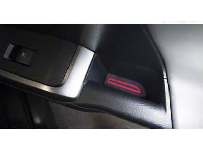 Door Armrest Foam Inserts; Black/Red (16-23 Tacoma Double Cab)