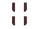Door Armrest Foam Inserts; Black/Red (16-23 Tacoma Double Cab)
