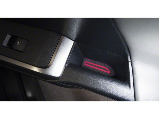 Door Armrest Foam Inserts; Black/Red (16-23 Tacoma Access Cab)