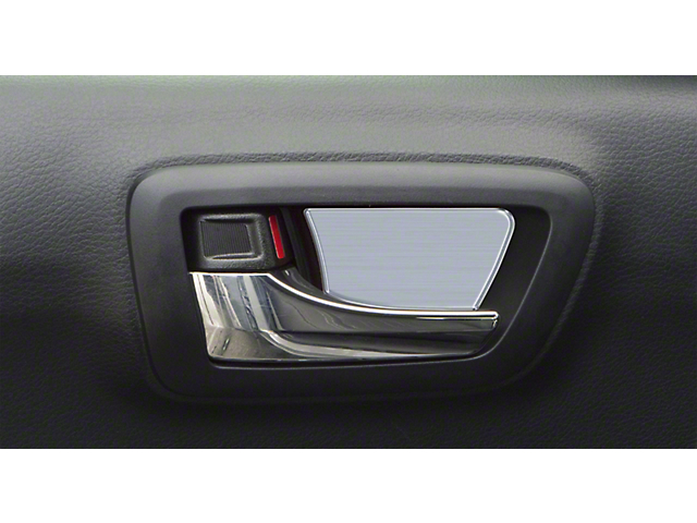 Door Handle Insert Accent Trim; Brushed Silver (16-22 Tacoma)