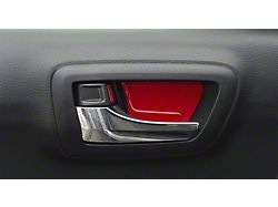 Door Handle Insert Accent Trim; Gloss TRD Red (16-23 Tacoma)