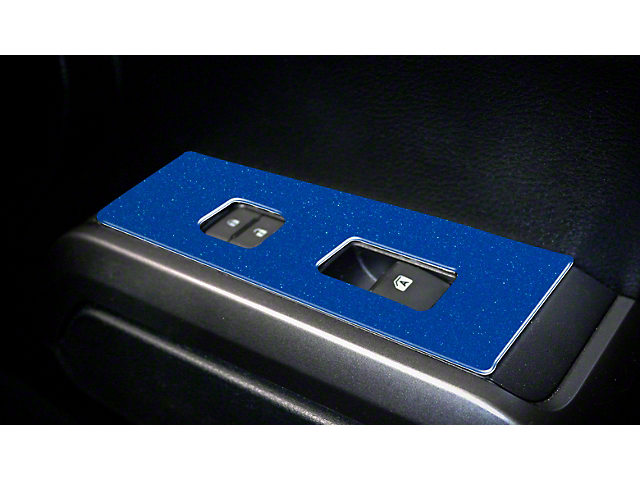 Door Switch Panel Accent Trim; Blazing Blue (16-22 Tacoma)