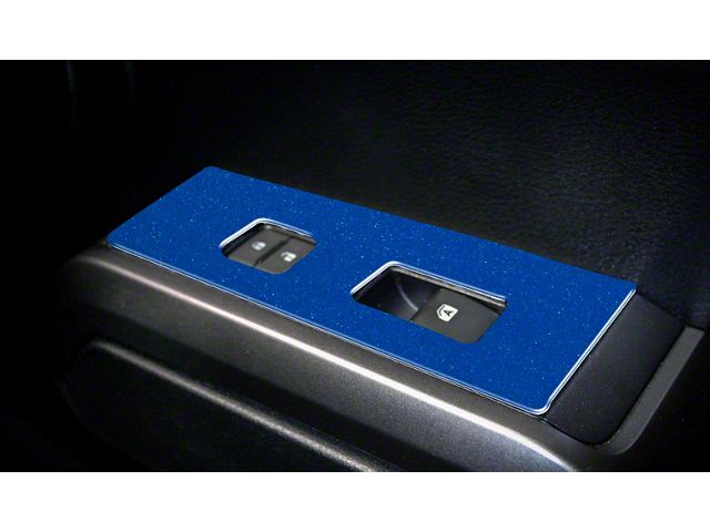 Door Switch Panel Accent Trim; Blazing Blue (16-23 Tacoma Access Cab)