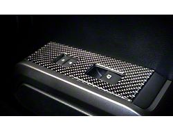 Door Switch Panel Accent Trim; Domed Carbon Fiber (16-22 Tacoma)