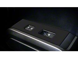 Door Switch Panel Accent Trim; Matte Black (16-23 Tacoma Access Cab)