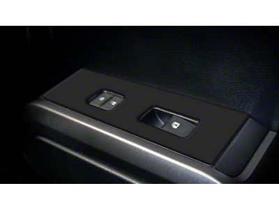 Door Switch Panel Accent Trim; Matte Black (16-23 Tacoma Access Cab)