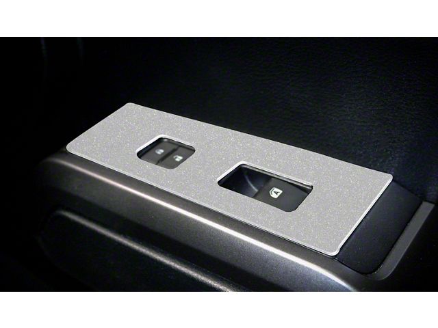 Door Switch Panel Accent Trim; Turbo Silver (16-23 Tacoma)