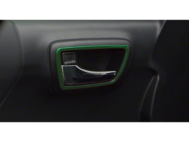 Front and Rear Door Handle Surround Accent Trim; Army Green (16-23 Tacoma Double Cab)