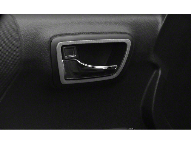 Front and Rear Door Handle Surround Accent Trim; Charcoal Silver (16-22 Tacoma Double Cab)