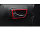 Front and Rear Door Handle Surround Accent Trim; Gloss TRD Red (16-23 Tacoma Double Cab)