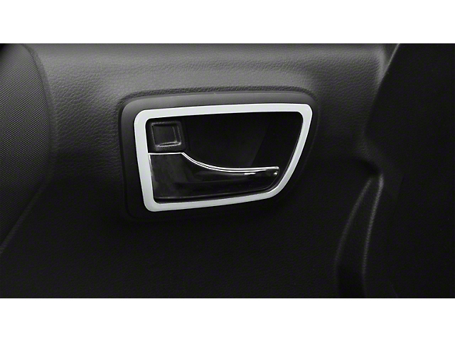 Front and Rear Door Handle Surround Accent Trim; Gloss White (16-22 Tacoma Access Cab)