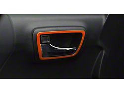 Front and Rear Door Handle Surround Accent Trim; Inferno Orange (16-23 Tacoma Double Cab)