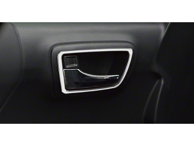 Front and Rear Door Handle Surround Accent Trim; Liquid Chrome (16-22 Tacoma Double Cab)