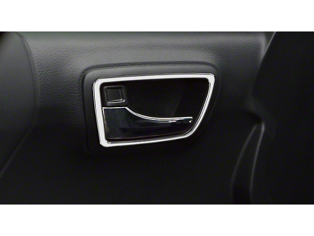 Front and Rear Door Handle Surround Accent Trim; Liquid Chrome (16-22 Tacoma Access Cab)