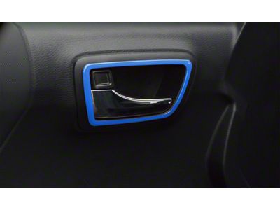 Front and Rear Door Handle Surround Accent Trim; Voodoo Blue (16-23 Tacoma Access Cab)