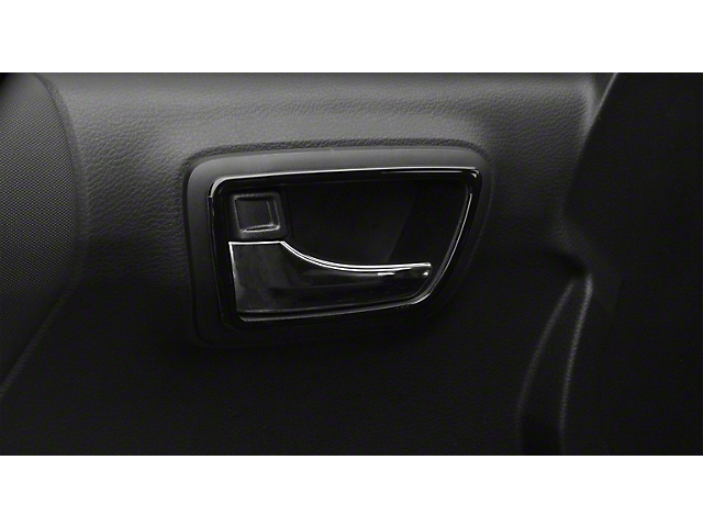 Front Door Handle Surround Accent Trim; Gloss Black (16-22 Tacoma)