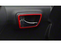 Front Door Handle Surround Accent Trim; Gloss TRD Red (16-23 Tacoma)