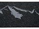 Front Door Sill Protection with Mountain Logo; Textured Black (05-23 Tacoma)