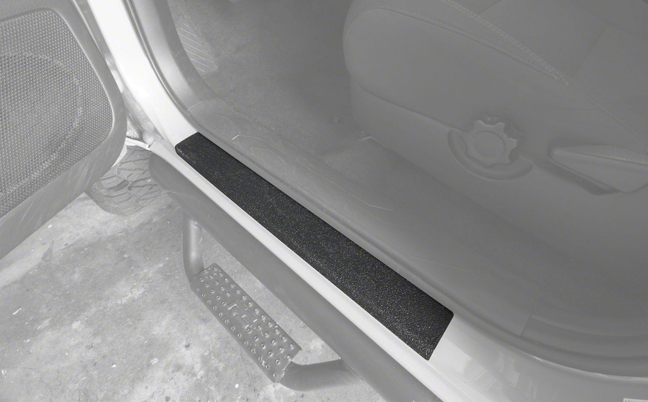 Front Door Sill Protection; Textured Black (0523 Free