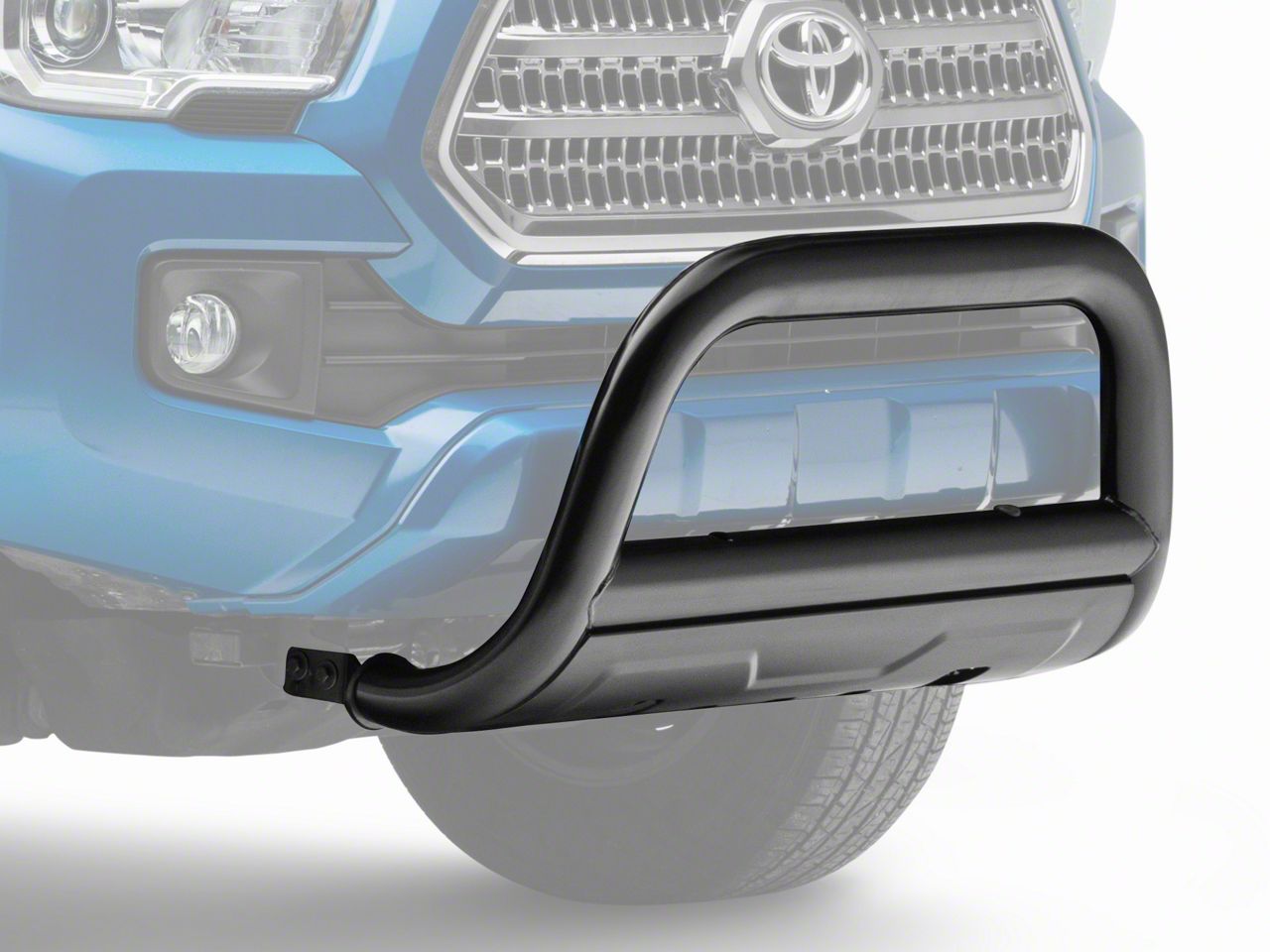 Barricade Tacoma 3.50-Inch Oval Bull Bar with Skid Plate; Black