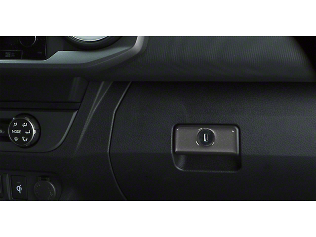 Glove Box Handle Accent Trim; Charcoal Silver (16-22 Tacoma)