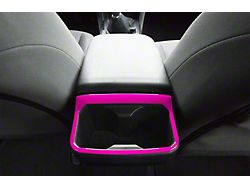 Rear Cup Holder Accent Trim; Hot Pink (16-23 Tacoma)