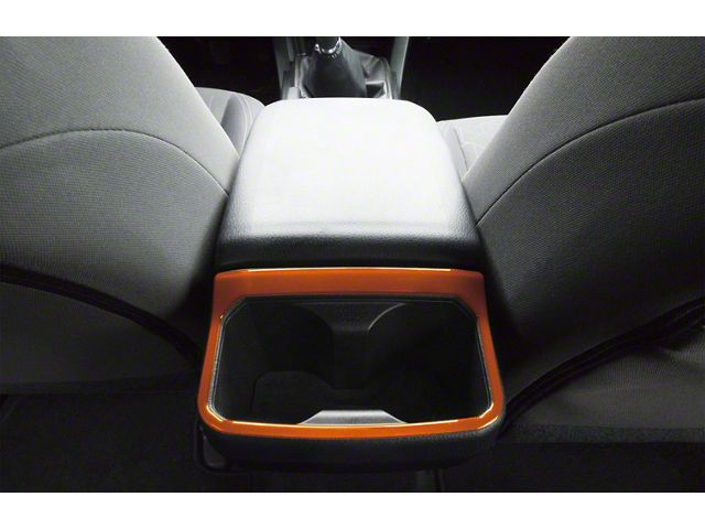 Rear Cup Holder Accent Trim; Inferno (16-23 Tacoma)