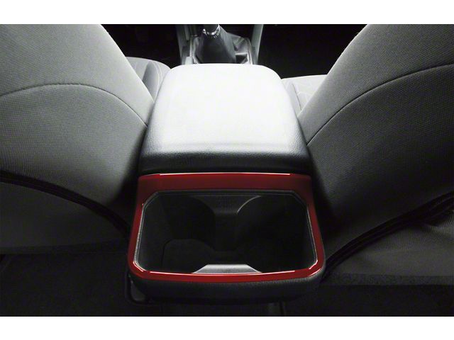 Rear Cup Holder Accent Trim; Ruby Red (16-23 Tacoma)
