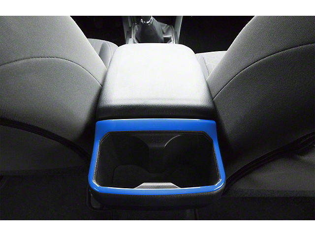 Rear Cup Holder Accent Trim; Voodoo Blue (16-22 Tacoma)