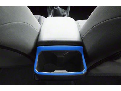 Rear Cup Holder Accent Trim; Voodoo Blue (16-23 Tacoma)