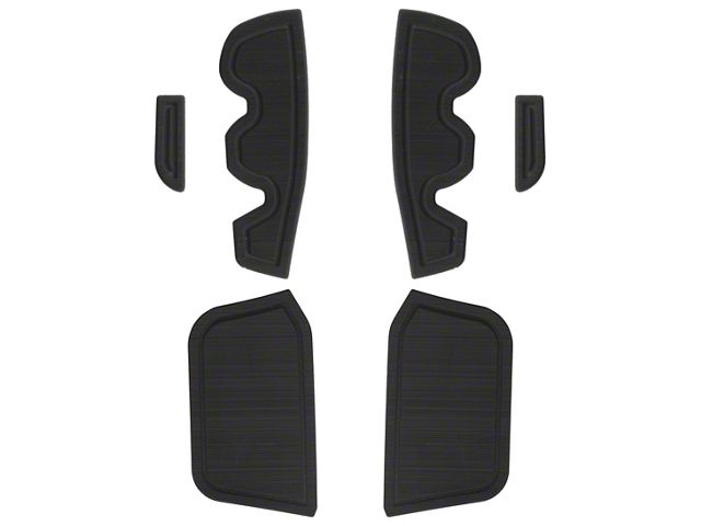 Side Door Pocket Foam Inserts; Black/Black (16-23 Tacoma Access Cab)