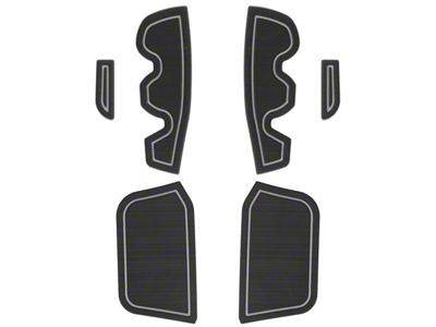 Side Door Pocket Foam Inserts; Black/Gray (16-23 Tacoma Access Cab)