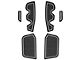 Side Door Pocket Foam Inserts; Black/White (16-23 Tacoma Access Cab)