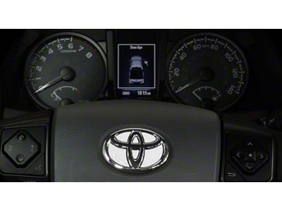 Steering Wheel Emblem Inserts; Gloss White (16-23 Tacoma)