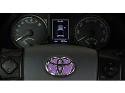 Steering Wheel Emblem Inserts; Lavender Purple (16-23 Tacoma)