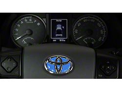 Steering Wheel Emblem Inserts; Voodoo Blue (16-23 Tacoma)