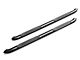 RedRock 4-Inch Oval Bent End Side Step Bars; Black (05-23 Tacoma Double Cab)