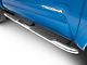 RedRock 4-Inch Oval Bent End Side Step Bars; Stainless Steel (05-22 Tacoma Double Cab)