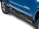 RedRock 4-Inch Oval Straight End Side Step Bars; Black (05-23 Tacoma Double Cab)