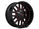 Mayhem Wheels Cogent Black with Prism Red 6-Lug Wheel; 20x9; 0mm Offset (05-15 Tacoma)