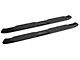RedRock 5-Inch Oval Bent End Side Step Bars; Black (05-23 Tacoma Access Cab)